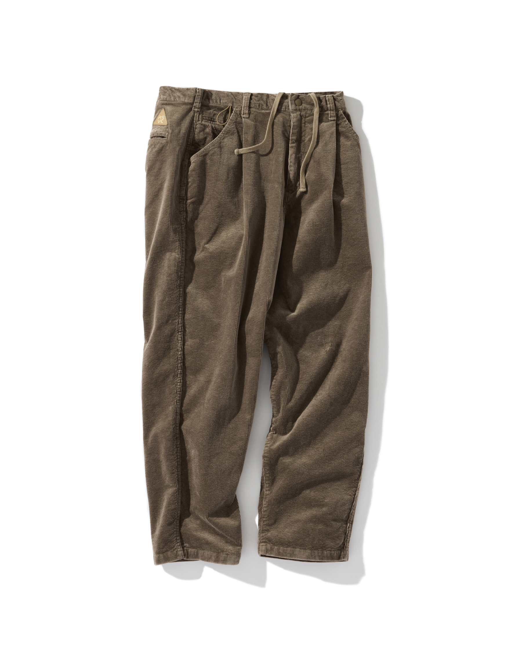 THE FLOW PANT ディテール。コーデュロイの質感と縫製